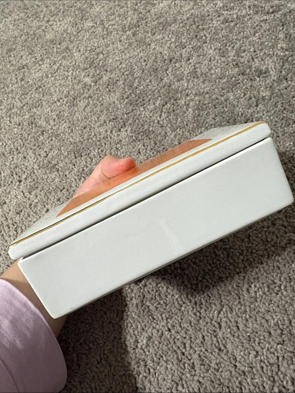 VEUVE BRUT porcelain trinket box